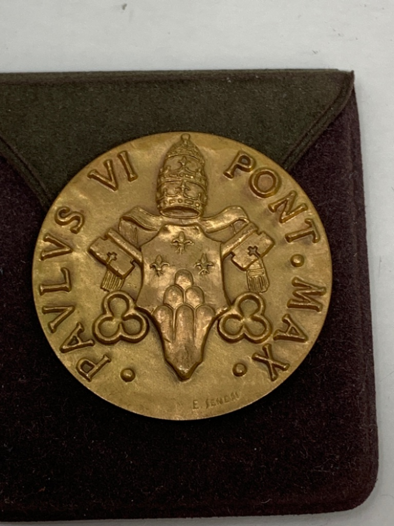 Mercatopoli VATICANO Medaglia Papa Paolo VI Ecce Agnus Dei 1967 Opus Minguzzi