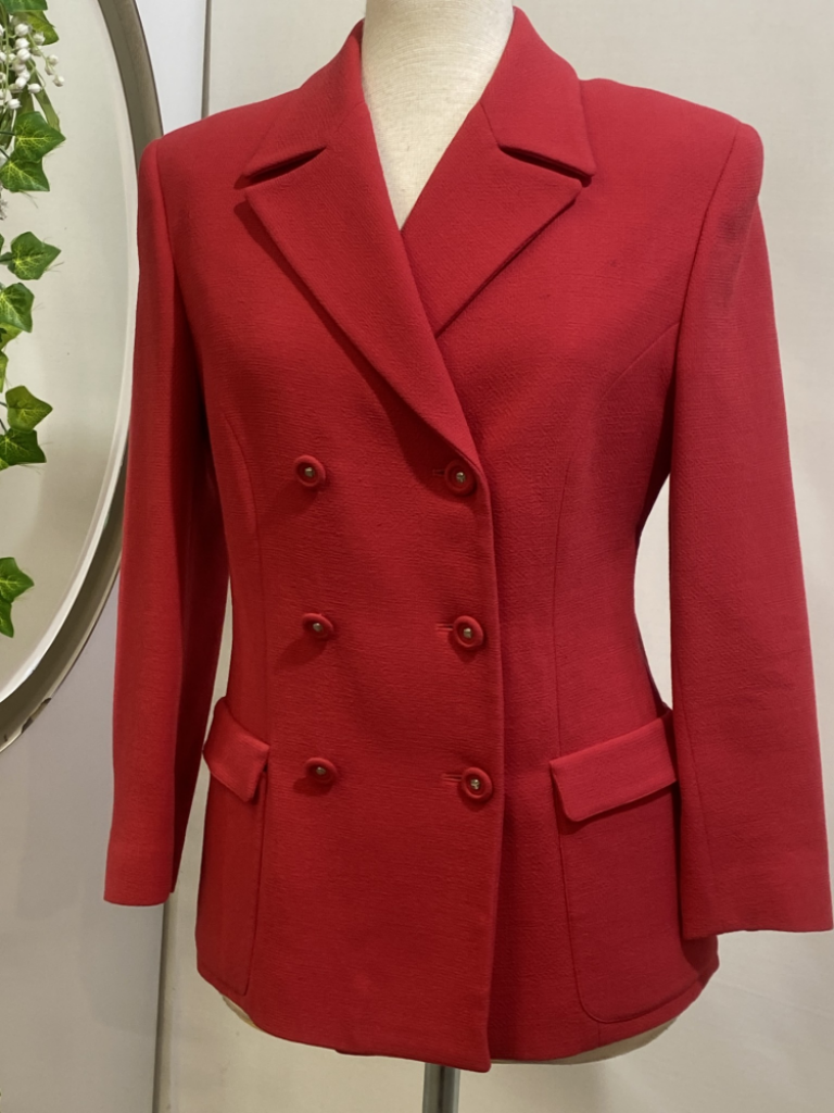 Mercatopoli VERSACE Istante Giacca Rossa Doppio Petto Donna Tg 44