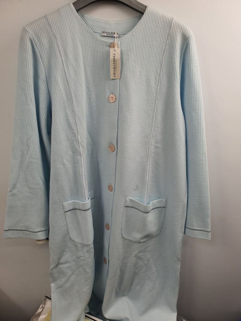 Mercatopoli Vestaglia Azzurra Donna Tg 46it Chiarandrea Pari Al Nuovo 50% Cotone