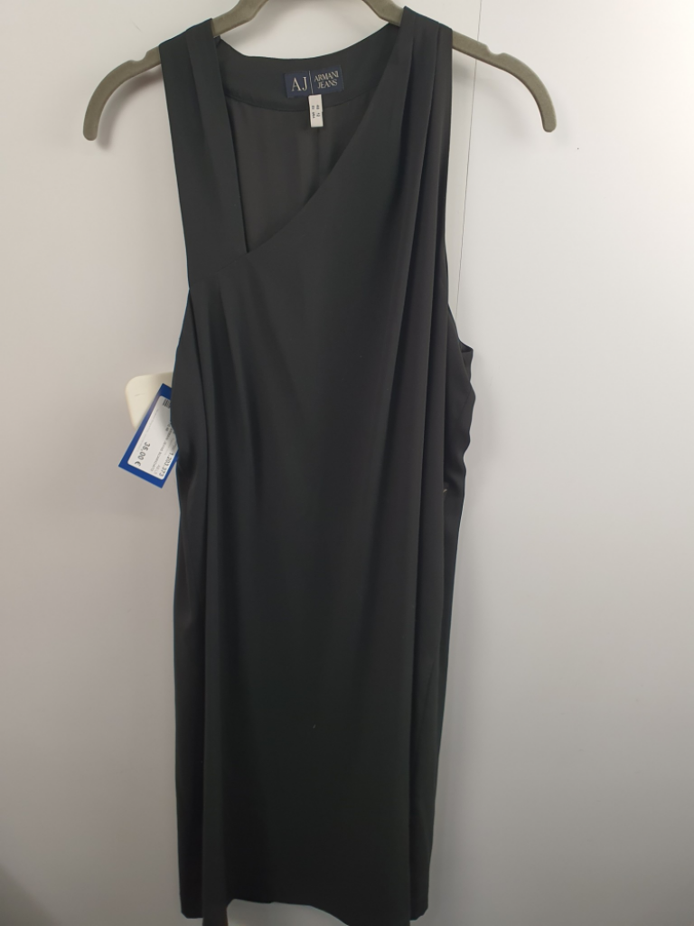 Mercatopoli Vestito Armani Jeans Scamiciato Nero Tg 48