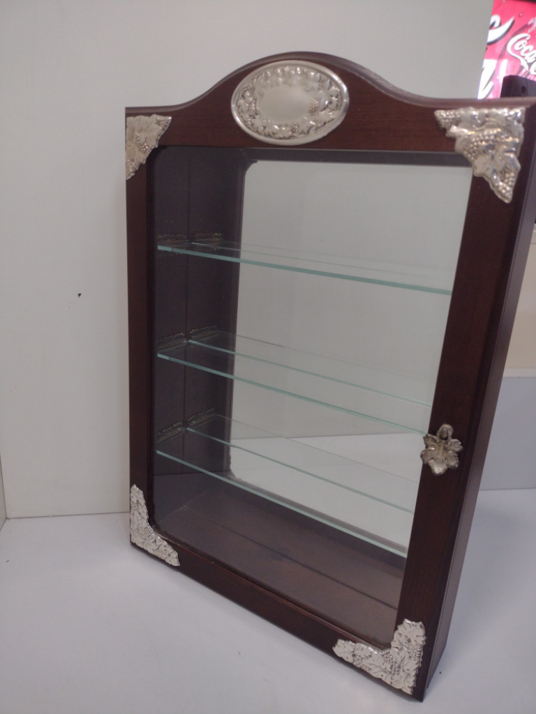 Mercatopoli Vetrinetta Legno Con Decrazioni Ag 30x42cm Spessore 7cm