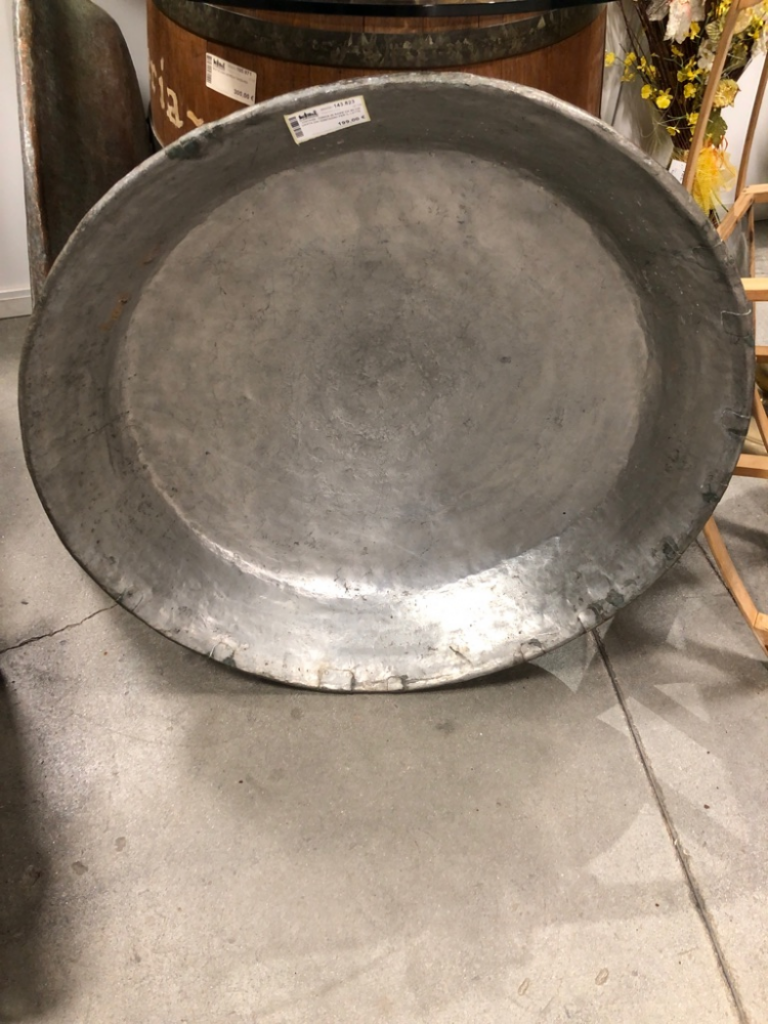 Mercatopoli Vintage Conca In Rame Da 90 Cm Usata Dai Contadini Per Il Latte