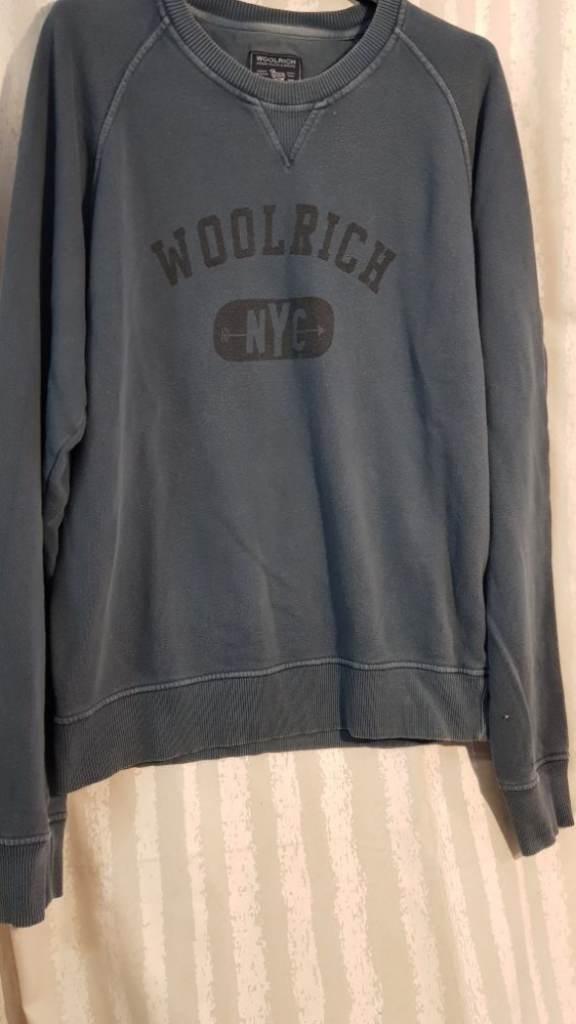 Mercatopoli Woolrich Felpa Uomo Tg M/L Azzurro Polvere