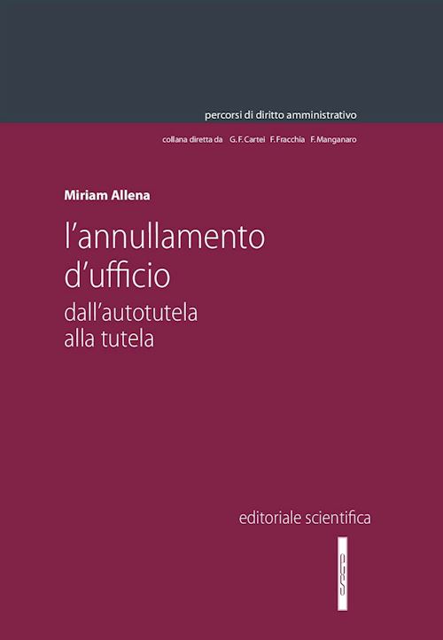 Hoepli ANNULLAMENTO D'UFFICIO DALL'AUTORITA' ALLA TUTELA