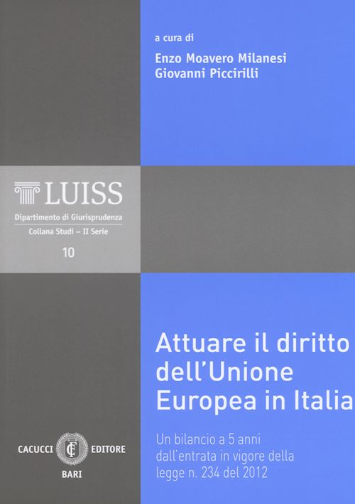 Hoepli ATTUARE IL DIRITTO DELL'UNIONE EUROPEA IN ITALIA