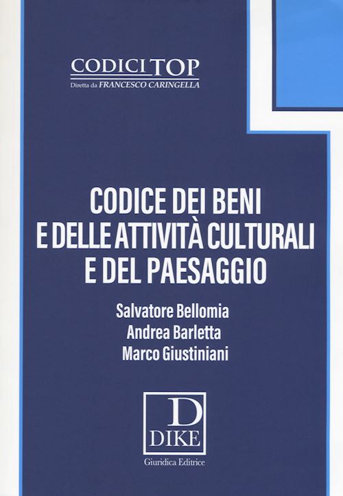 Hoepli CODICE DEI BENI E DELLE ATTIVITA' CULTURALI E DEL PAESAGGIO