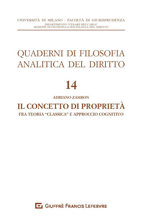 Hoepli CONCETTO DI PROPRIETA' Fra teoria "classica" e approccio cognitivo