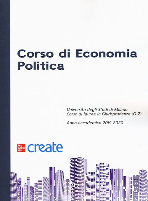 Hoepli CORSO DI ECONOMIA POLITICA Anno accademico 2019-2020