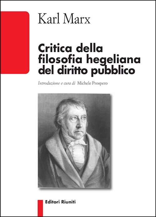 Hoepli CRITICA DELLA FILOSOFIA HEGELIANA DEL DIRITTO PUBBLICO
