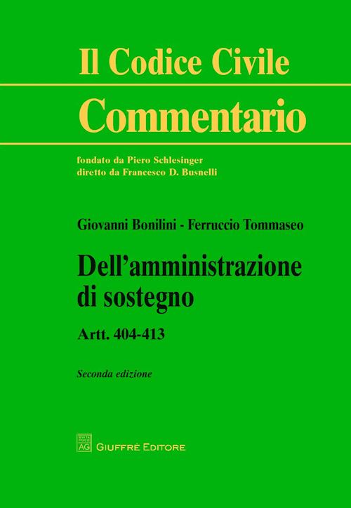 Hoepli DELL'AMMINISTRAZIONE DI SOSTEGNO Artt. 404-413