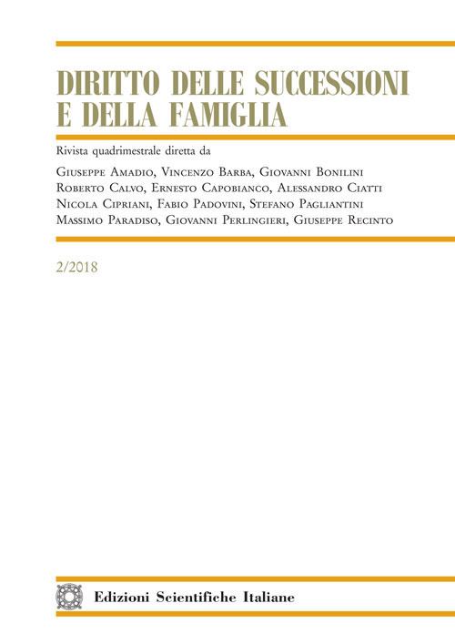 Hoepli Diritto delle successioni e della famiglia (2018). Vol. 2