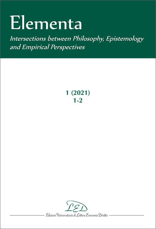 Hoepli ELEMENTA 1 (2021) INTERSECTIONS BETWEEN PHILOSOPHY EPISTEMOLOGY AND EMPIRICAL PERSPECTI Vol.1-2