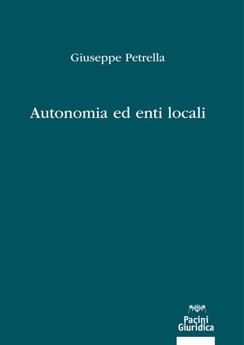 Hoepli AUTONOMIA ED ENTI LOCALI