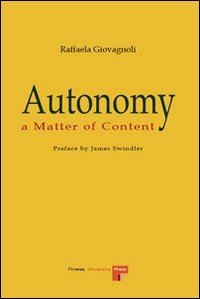 Hoepli Autonomy. A matter of content