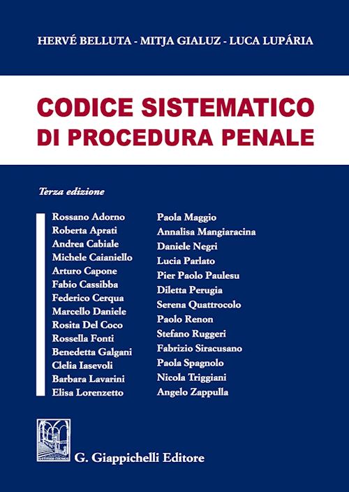 Hoepli CODICE SISTEMATICO DI PROCEDURA PENALE