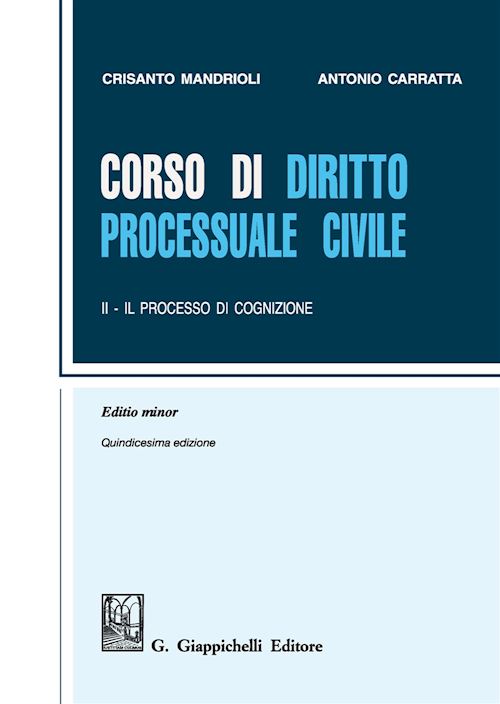 Hoepli CORSO DI DIRITTO PROCESSUALE CIVILE