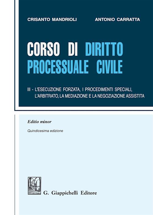 Hoepli CORSO DI DIRITTO PROCESSUALE CIVILE