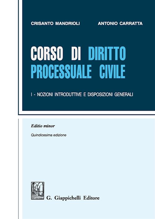 Hoepli CORSO DI DIRITTO PROCESSUALE CIVILE