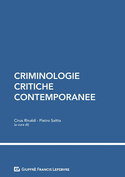Hoepli CRIMINOLOGIE CRITICHE CONTEMPORANEE