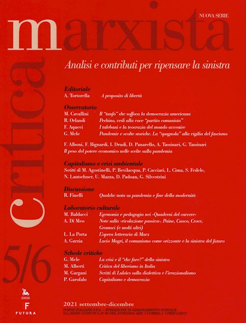 Hoepli CRITICA MARXISTA (2021). VOL. 5-6