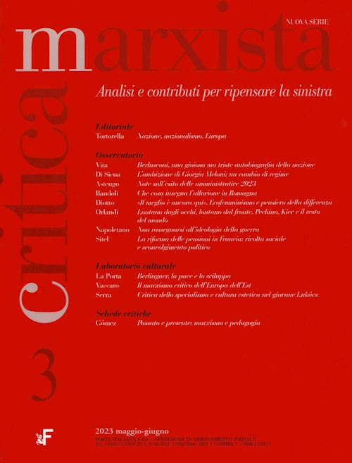 Hoepli CRITICA MARXISTA (2023). VOL. 3