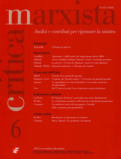 Hoepli Critica marxista (2023). Vol. 6