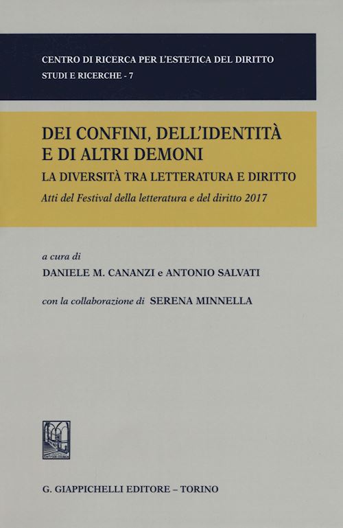 Hoepli DEI CONFINI DELL'IDENTITA' E DI ALTRI DEMONI