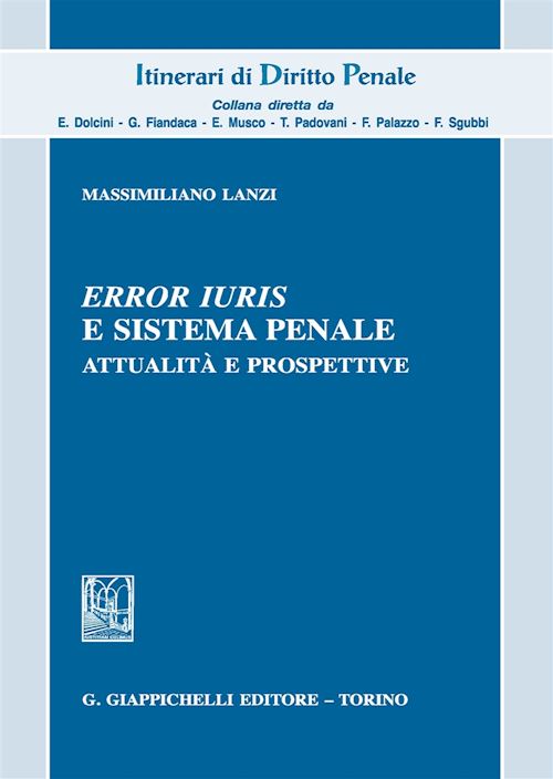 Hoepli ERROR IURIS E SISTEMA PENALE