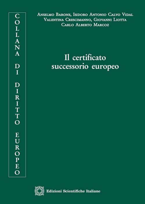 Hoepli IL CERTIFICATO SUCCESSORIO EUROPEO