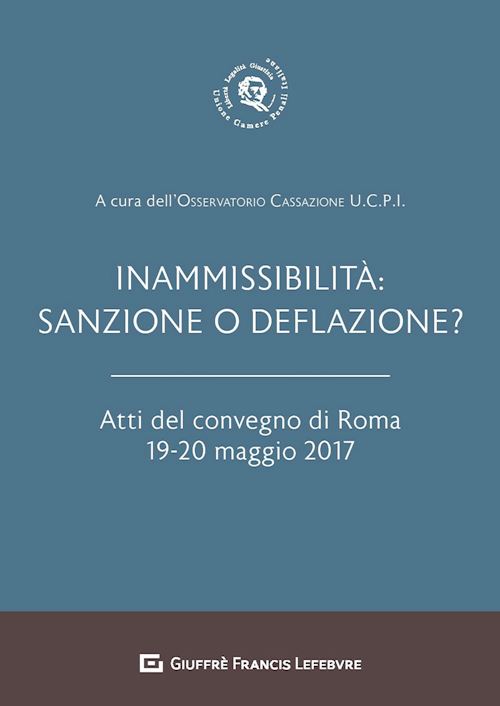 Hoepli INAMMISSIBILITA': SANZIONE O DEFLAZIONE?