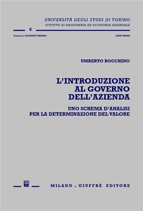 Hoepli L'introduzione al governo dell'azienda