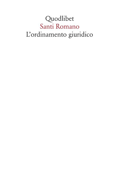 Hoepli L'ORDINAMENTO GIURIDICO