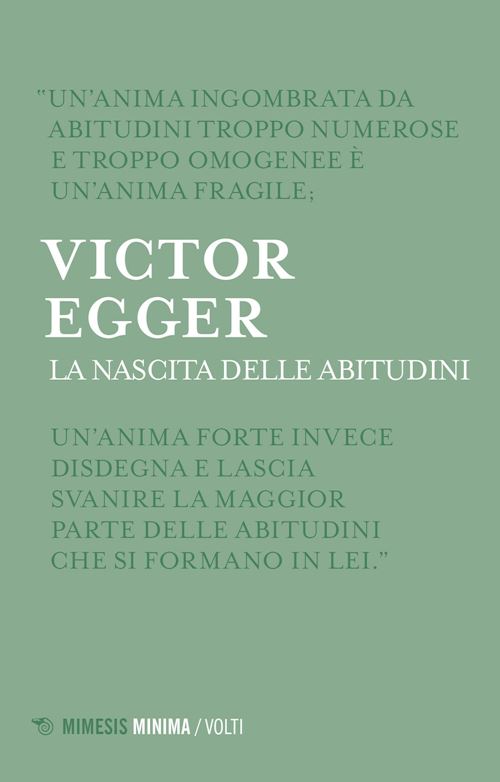 Hoepli LA NASCITA DELLE ABITUDINI