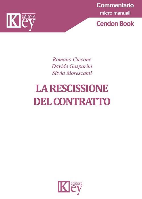 Hoepli La rescissione del contratto