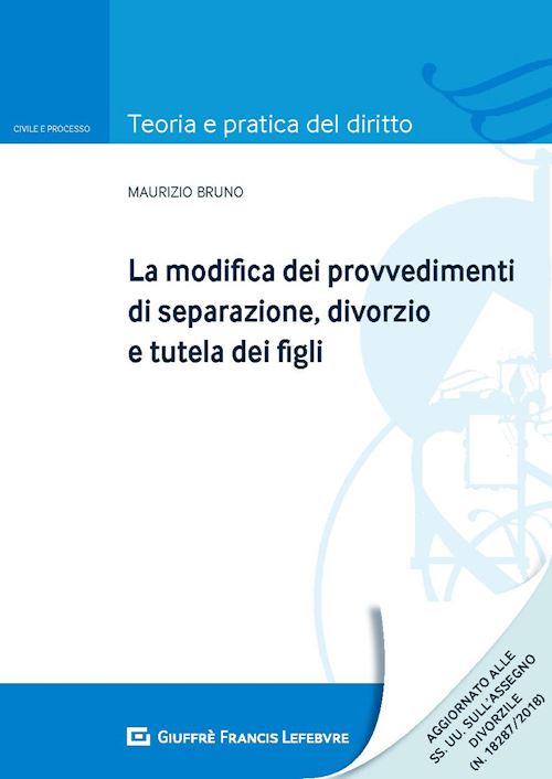 Hoepli MODIFICA DEI PROVVEDIMENTI DI SEPARAZIONE