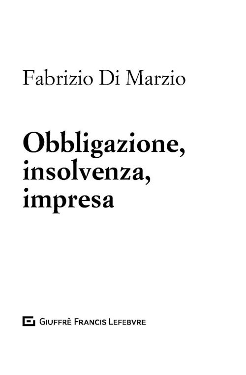 Hoepli OBBLIGAZIONE INSOLVENZA IMPRESA