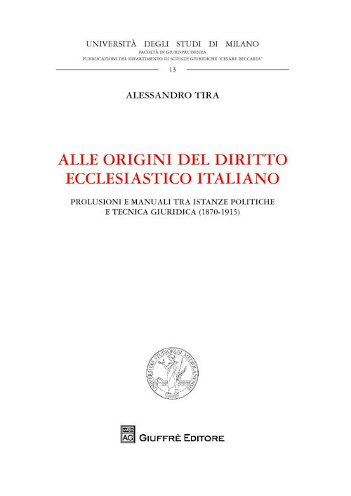 Hoepli ORIGINI DIRITTO ECCLESIASTICO