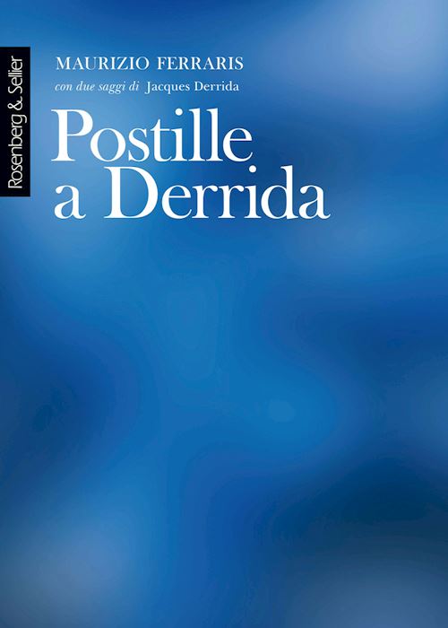 Hoepli POSTILLE A DERRIDA