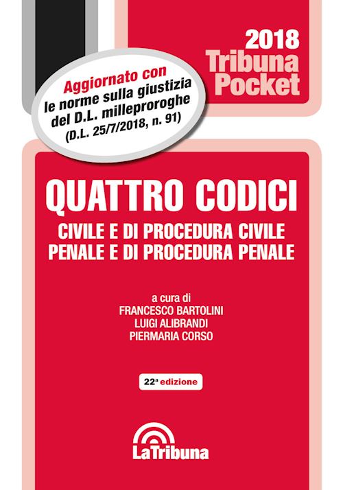 Hoepli QUATTRO CODICI Civile e di procedura civile