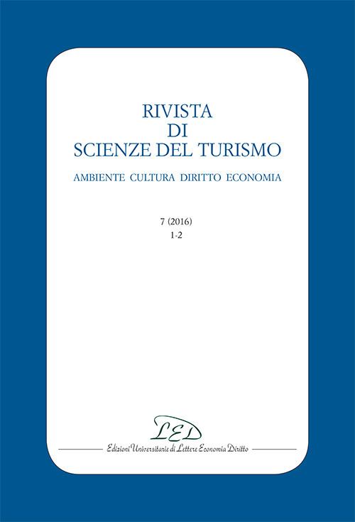 Hoepli RIVISTA DI SCIENZE DEL TURISMO