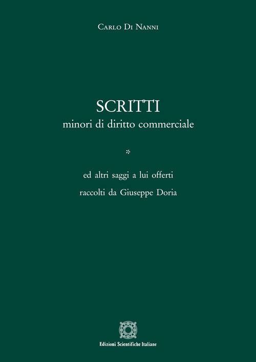 Hoepli SCRITTI MINORI DI DIRITTO COMMERCIALE