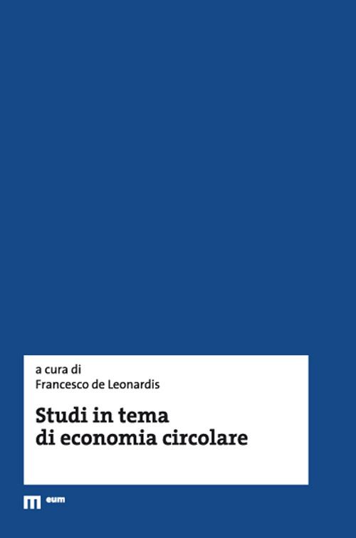Hoepli STUDI IN TEMA DI ECONOMIA CIRCOLARE