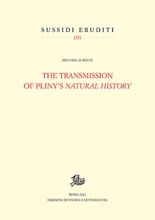 Hoepli THE TRANSMISSION OF PLINY'S «NATURAL HISTORY»