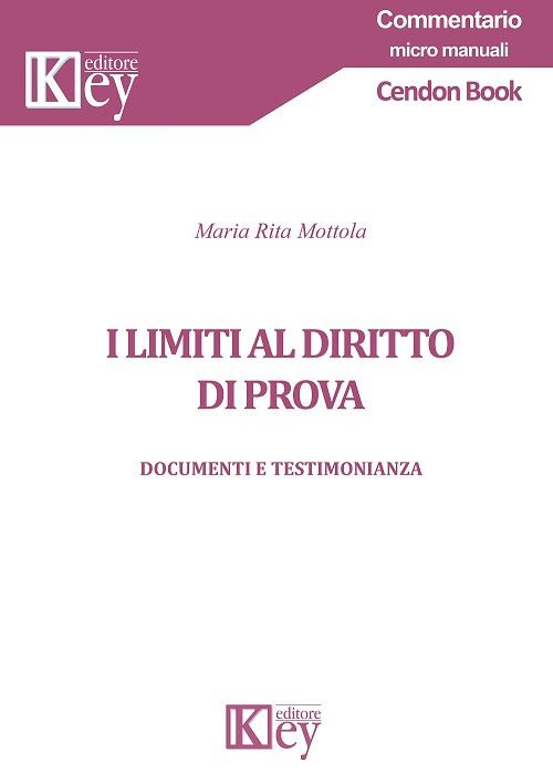 Hoepli I limiti al diritto di prova. Documenti e testimonianza