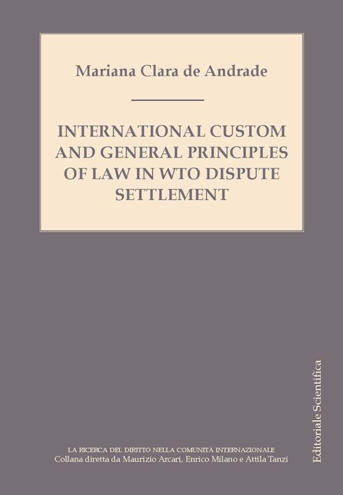 Hoepli International custom and general principles of law in WTO disputes settlement