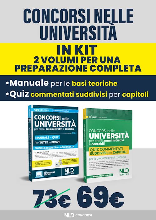 Hoepli Kit Concorsi nelle Università per profili amministrativi e contabili. Manuale + Quiz per tutte le prove