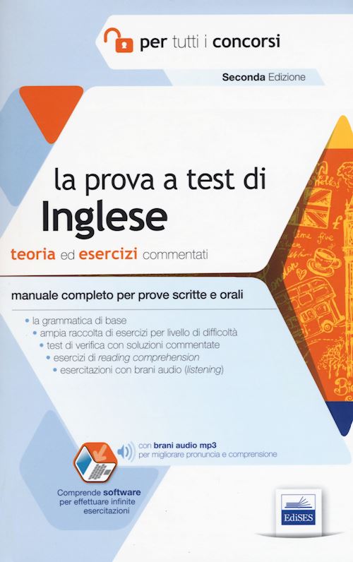 Hoepli LA PROVA A TEST DI INGLESE teoria ed esercizi commentati