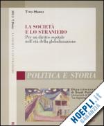 Hoepli La società e lo straniero. Per un diritto ospitale nell'età della globalizzazione