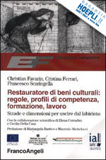 Hoepli RESTAURATORE DI BENI CULTURALI: REGOLE PROFILI DI COMPETENZA FORMAZIONE LAVOR STRADE E DIMENSIONI PER USCIRE DAL LABIRINTO