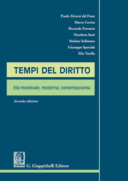 Hoepli TEMPI DEL DIRITTO Età Medievale moderna contemporanea